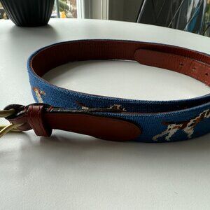 Brooks Brothers Leather and Canvas Belt